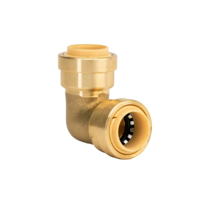 Fitting 65X4 Brass 1/4 Compression Union 90` Elbow (Pack of 7 Mix) 65F04